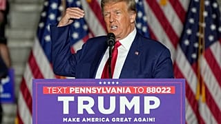 Donald Trump fala durante comício da sua campanha às presidencias de 2024, no sábado passado (29 de julho).