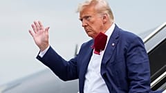 Donald Trump bei seiner Ankunfts in Washington