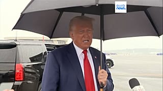 Donald Trump nach dem Gerichtstermin in Washington am 3. August 2023