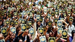 Pakistan'ın Karaçi kentinde İsveç'te Kur'an yakılması protesto edildi. 29 Temmuz 2023