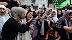 جنازة الفتى الفلسطيني محمود أبو سعن برصاص القوات الإسرائيلية في طولكرم، الضفة الغربية المحتلة.
