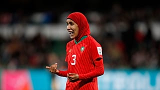 المدافعة في المنتخب المغربي للسيدات نهيلة بنزينة 