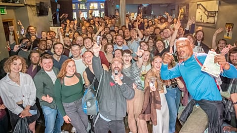 Errol McGlashan at the Camden Fringe launch party