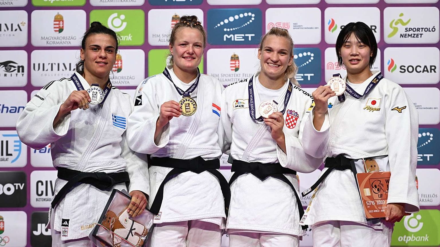 1. VAN DIJKE Sanne (NED) 2. TELTSIDOU Elisavet (GRE) 3. CVJETKO Lara (CRO) 3. NIIZOE Saki (JPN)