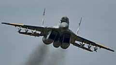Ein Mig-29 fighter der ukrainischen Luftwaffe. 