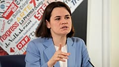 Die Oppositionsführerin Swetlana Tichanowskaja lebt im Exil.