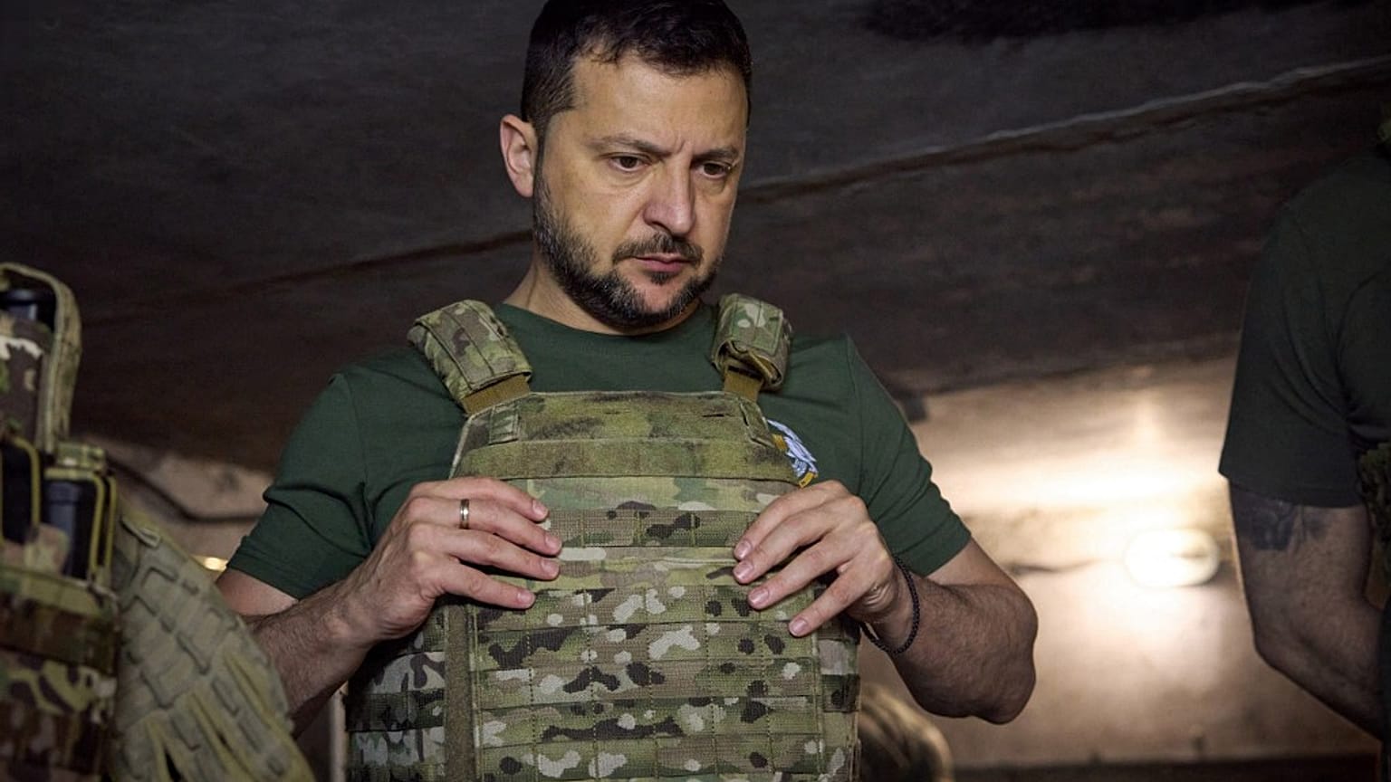 This handout photograph taken and released by Ukrainian Presidential press service on July 29, 2023 shows President Volodymyr Zelenskyy. 