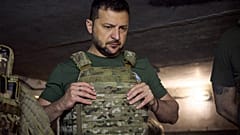 This handout photograph taken and released by Ukrainian Presidential press service on July 29, 2023 shows President Volodymyr Zelenskyy. 