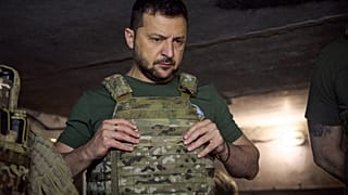 This handout photograph taken and released by Ukrainian Presidential press service on July 29, 2023 shows President Volodymyr Zelenskyy. 