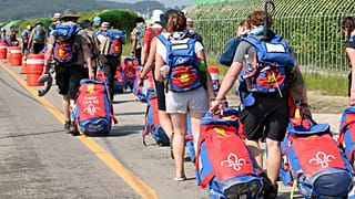 Participants at this year’s World Scout Jamboree in South Korea