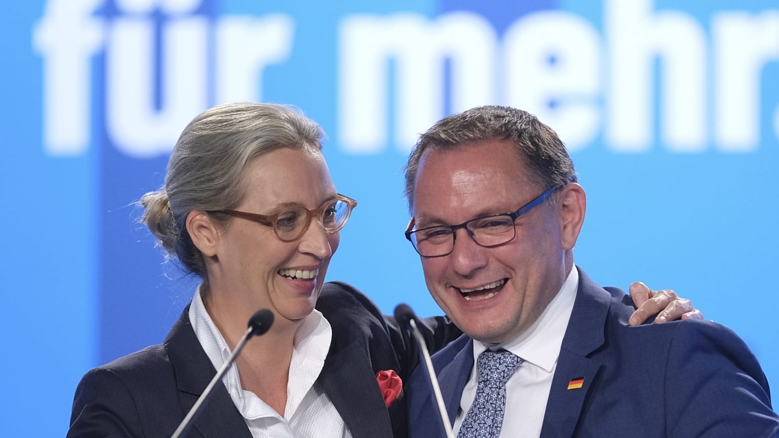 Tino Chrupalla és Alice Weidel, az AfD két társelnöke