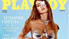 Irina az urán Playboy címlapján