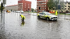 Osló egyik utcája víz alatt 