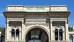 Vandals have defaced Milan's Galleria Vittorio Emanuele II landmark