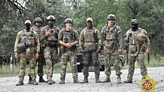 Foto auf dem Telegramkanal des belarussischen Verteidigungsministeriums zeigt angeblich gemeinsame Ausbildung von Wagner-Kämpfern mit belarussischen Spezialkräften.