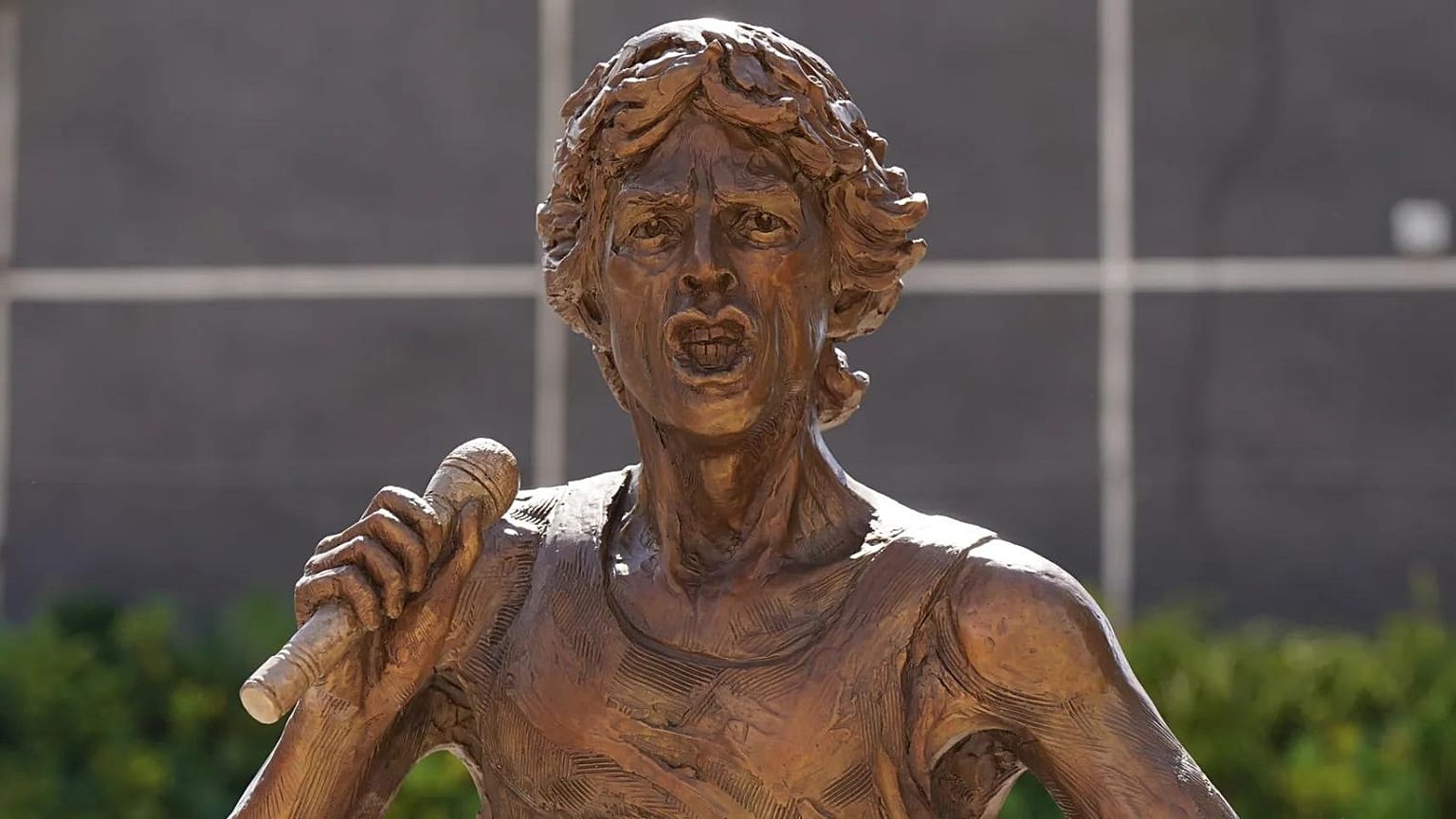 Mick Jagger statue in his hometown of Dartford 
