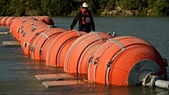 Die schwimmende Barriere im Rio Grande, die inden USA für Gesprächsstoff sorgt
