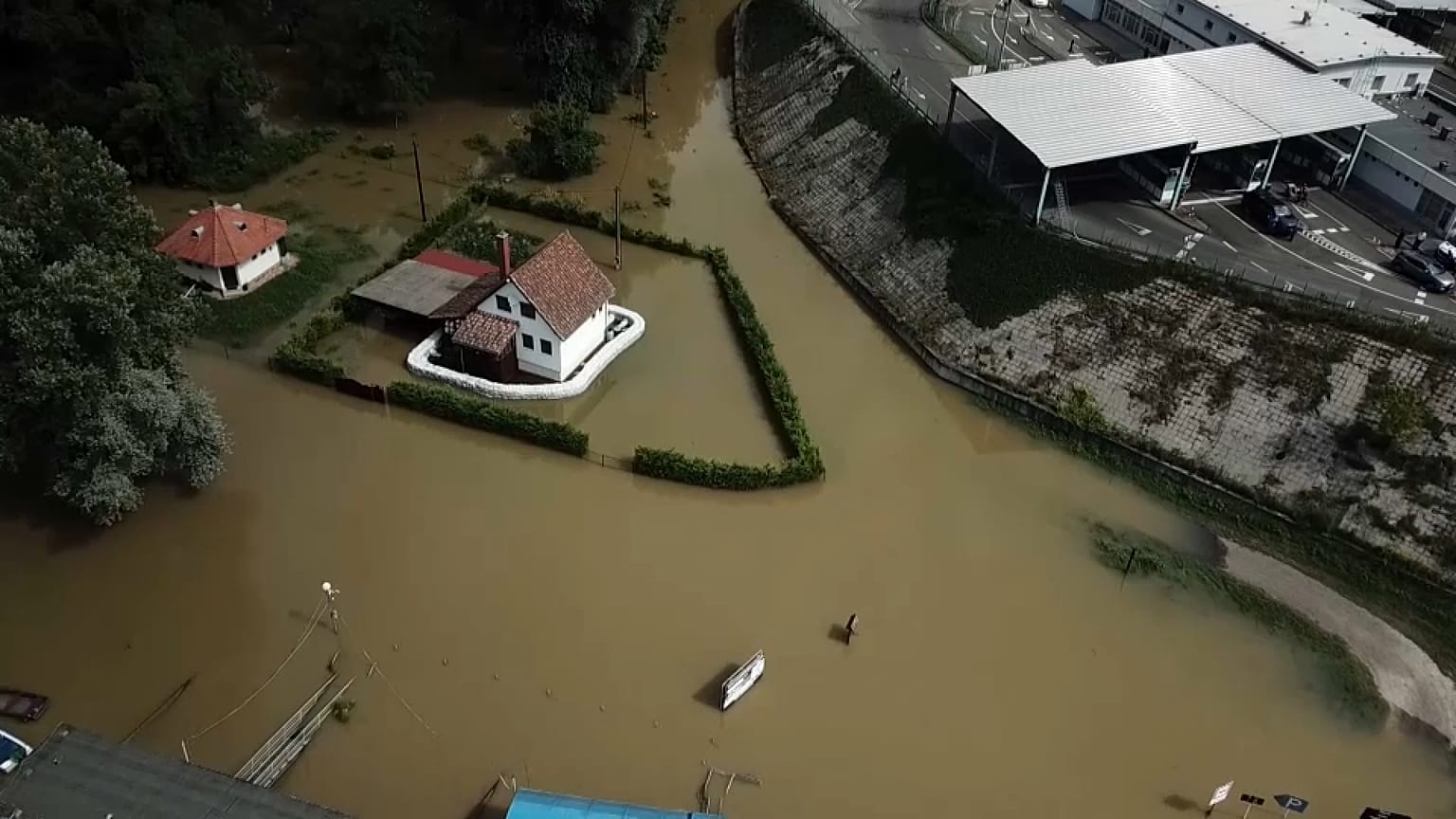 Nível do rio Drava bateu recorde que tinha sido atingido em 1972