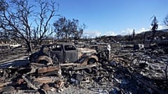 Los daños causados por un incendio forestal, el 12 de agosto de 2023, en Lahaina, Hawái.