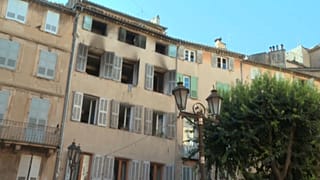 Der Brand in Grasse erstreckte sich über die oberen Stockwerke