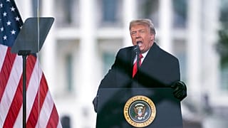  الرئيس الأميركي السابق دونالد ترامب في كلمة في واشنطن، الولايات المتحدة