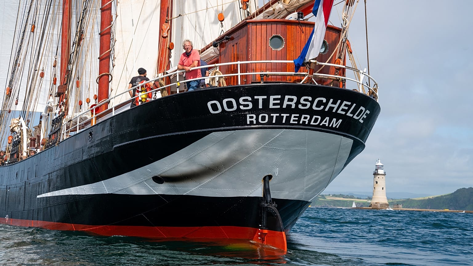 The ship 'Oosterschelde', launched by the planetary conservation mission Darwin200.