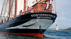 The ship 'Oosterschelde', launched by the planetary conservation mission Darwin200.
