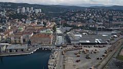Archív fotó: Rijeka, kikötőváros a horvát Adrián