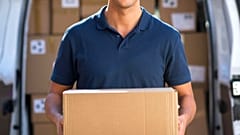 A courier died in Italy on Monday after delivering a parcel in the hottest time of the day.