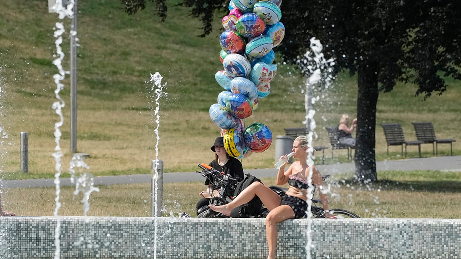 Polen litt bereits Mitte Juli 2023 unter einer Hitzewelle mit Werten um 35 Grad Celsius