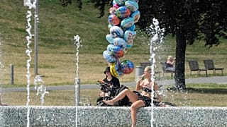 Polen litt bereits Mitte Juli 2023 unter einer Hitzewelle mit Werten um 35 Grad Celsius