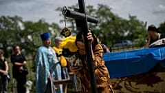 Trauer um gefallene Soldaten in der Ukraine