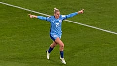 Die Engländerin Alessia Russo bejubelt ihren Treffer