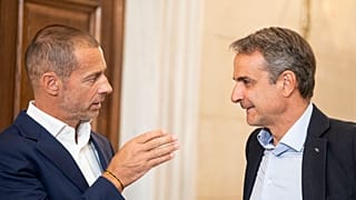 Александер Чеферин и  Кириакос Мицотакис