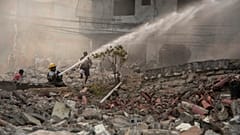 Die Feuerwehr brauchte Stunden, um den Brand nach der Explosion zu löschen.