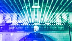 President Joe Biden delivers a speech marking the one-year anniversary of the Russian invasion of Ukraine, February 2023