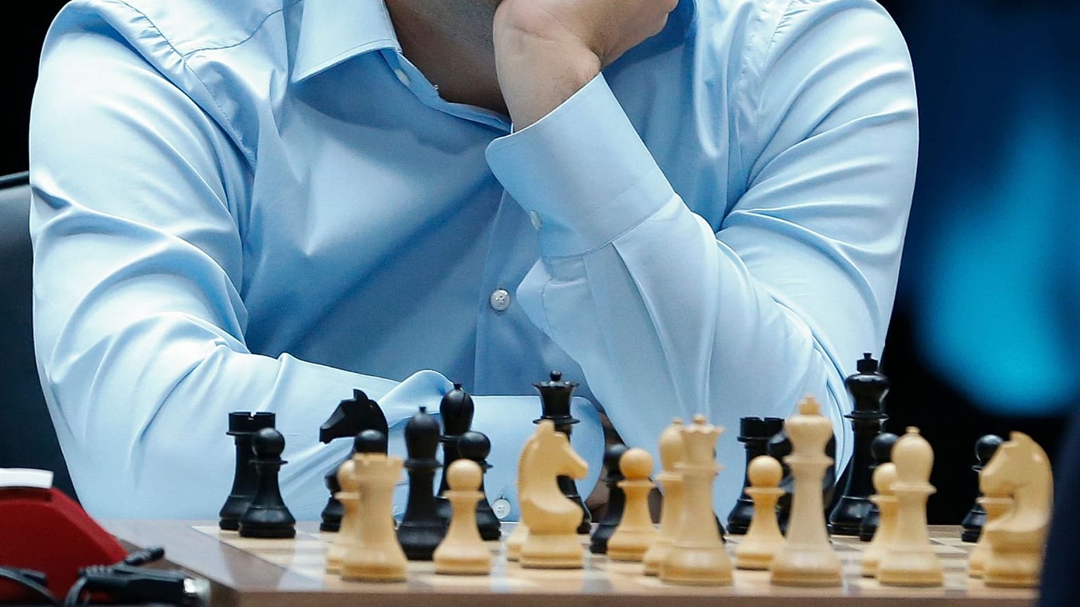 A player at the FIDE World Chess Championship in Astana, Kazakhstan, in April.