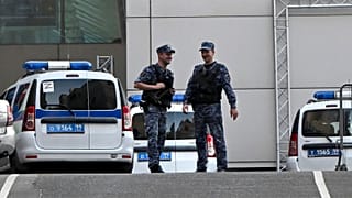 محل انهدام پهپاد در نزدیکی مسکو