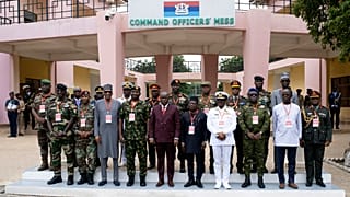 Les chefs de la défense des pays de la Communauté économique des États de l'Afrique de l'Ouest (CEDEAO), réunis à Accra, au Ghana, le 17 août 2023.
