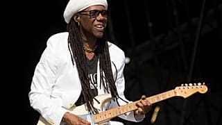 Nile Rodgers of Chic, performs on stage during V Festival 2014 at Hylands Park in Chelmsford, Essex, Sunday, Aug. 17, 2014.