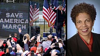 (1) Trump 2021 január 6-án - (2) Tanya S. Chutkan bíró
