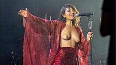 Die Sängerin Eva Amaral beim Festival Sonorama 2023 am Samstag, den 12\. August.