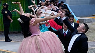 Daughters of imprisoned women celebrate their 15th birthday at the San Marta Acatitla rehabilitation center for women, in the Iztapalapa neighborhood of Mexico City,.