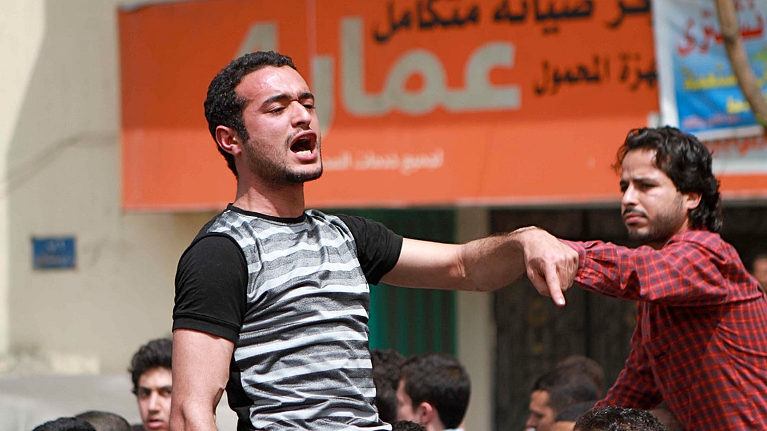 أحمد دومة خلال ثورة 2011 [أرشيف] 
