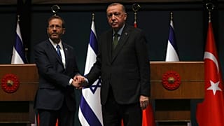 İsrail Cumhurbaşkanı Isaac Herzog, Cumhurbaşkanı Recep Tayyip Erdoğan (arşiv)