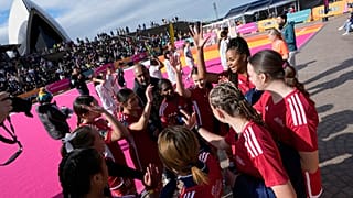 FILE - Photo of fans in the fanzone outside the Sydney Opera House during the 2023 FIFA's Women's World Cup