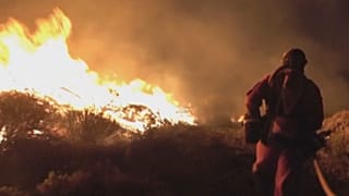 Incendio en Tenerife, España.
