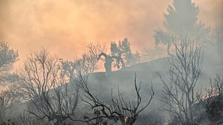 Yunanistan'da yangın