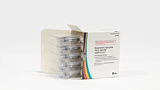 This image provided by Pfizer shows the RSV vaccine.