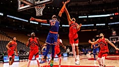 New York Knicks és Toronto Raptors mérkőzés pillanatképe